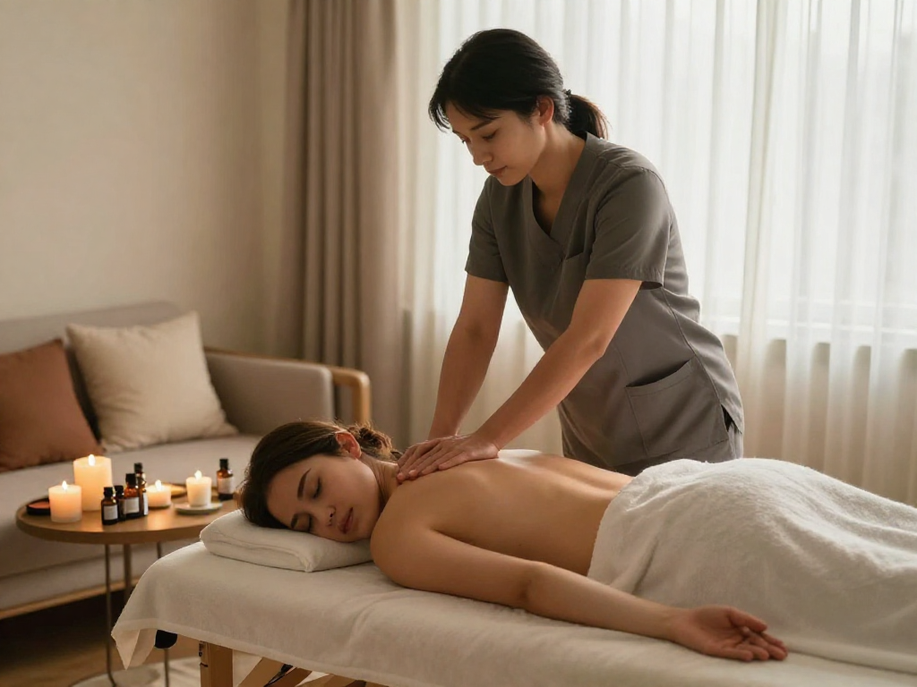 Relaxing 인천출장안마 home massage experience with soothing atmosphere and professional therapist.