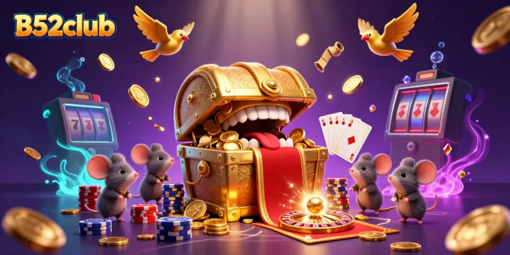Engage with thrilling winnings at B52club, featuring dynamic casino elements and rich 3D visuals.