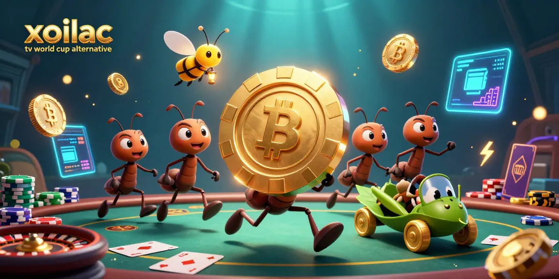 Engage with xoilac tv world cup alternative featuring ants on a heist, blending poker and cryptocurrency themes!