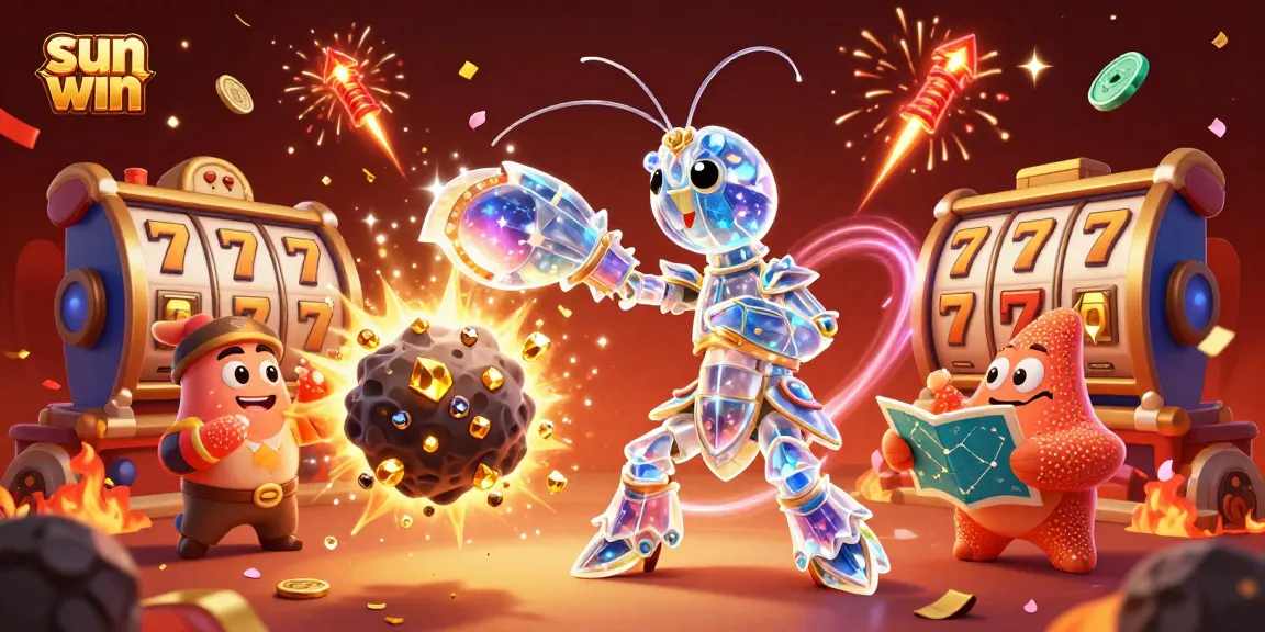 Experience the thrilling adventure with Sun Win, where the galactic samurai fights for golden gems and prizes!