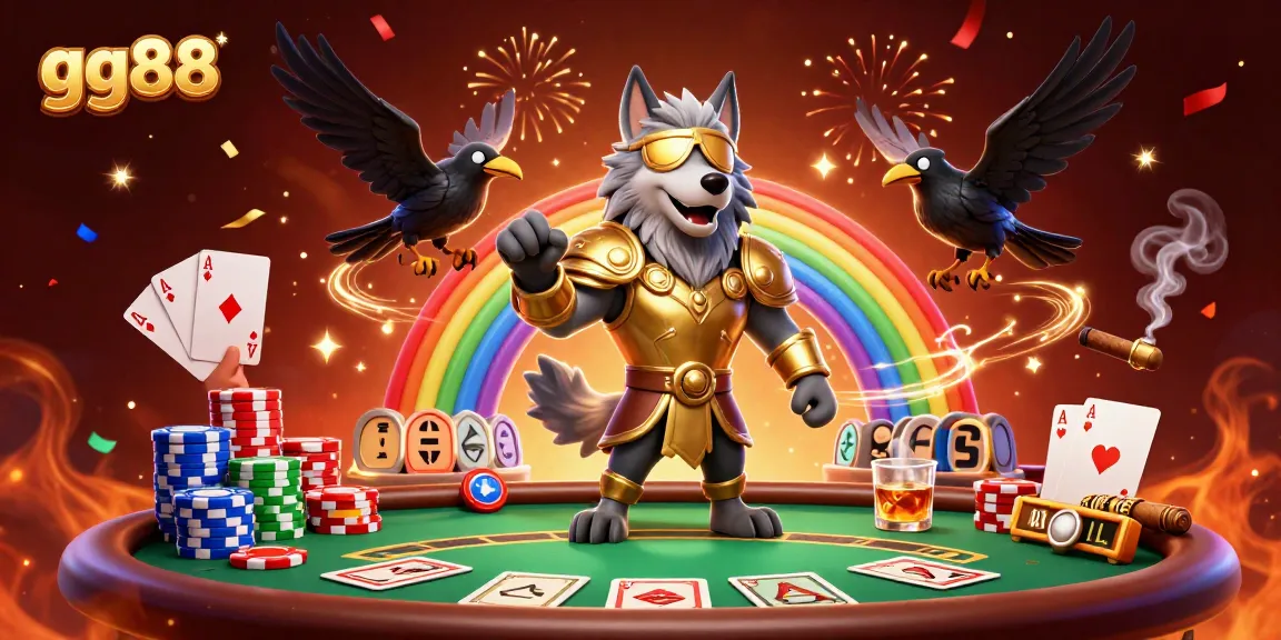 Experience excitement at gg88 with a Norse mythology-themed illustration showcasing gaming elements.