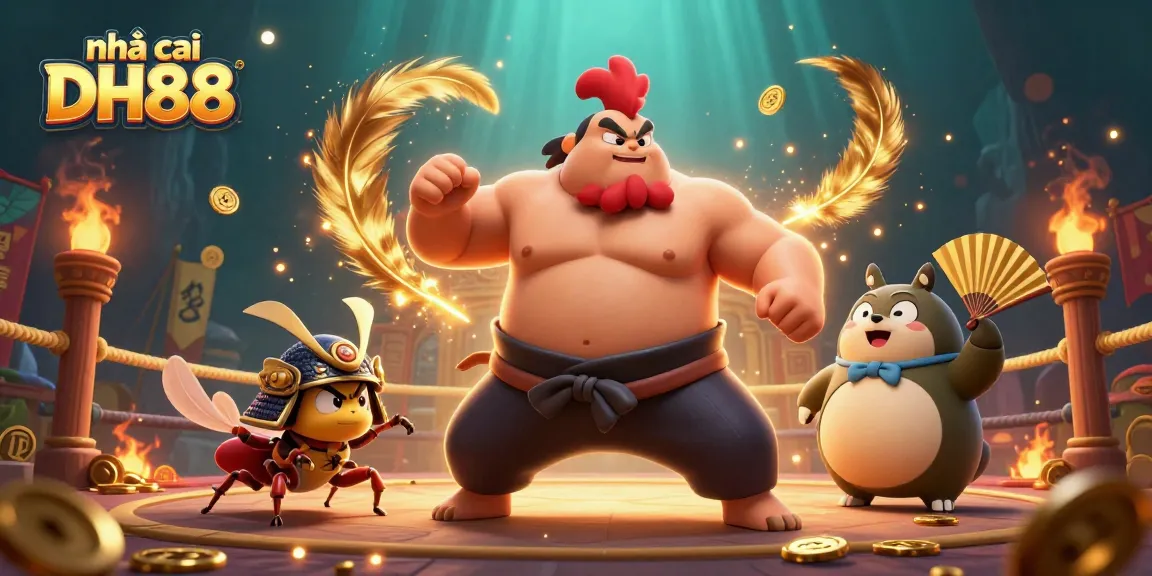 Experience giant rooster and fierce cricket sparring at nhà cái DH88 in a vibrant, dynamic arena