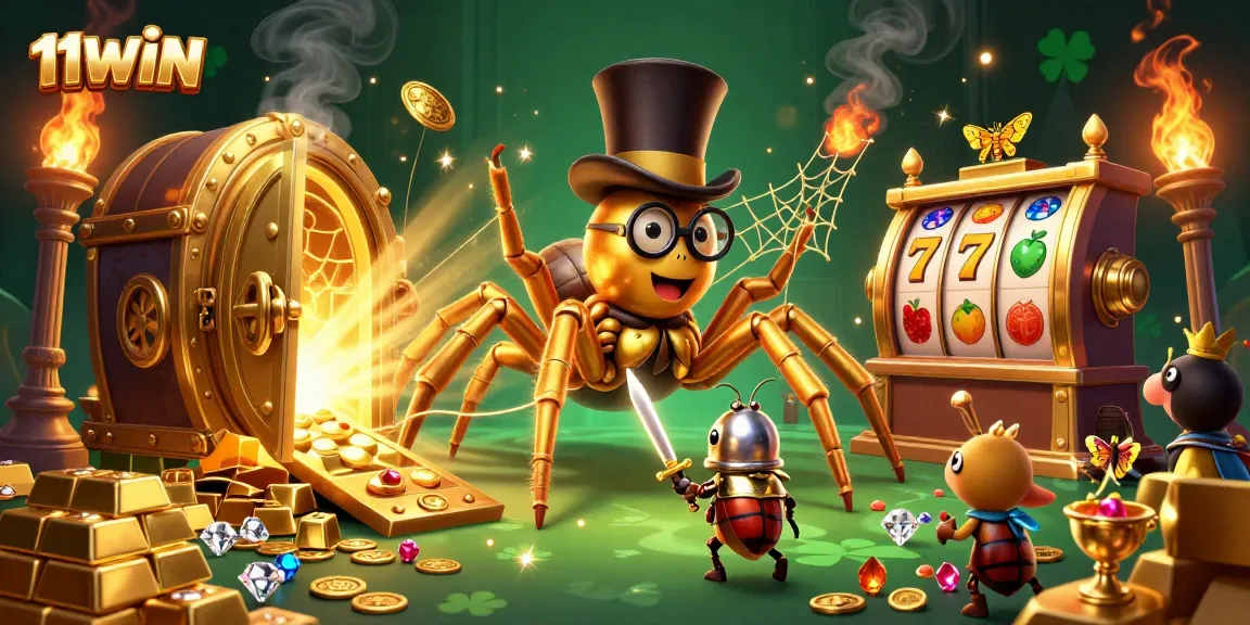 Engage with the enchanting world of 11WIN through this vibrant casino illustration featuring captivating characters.