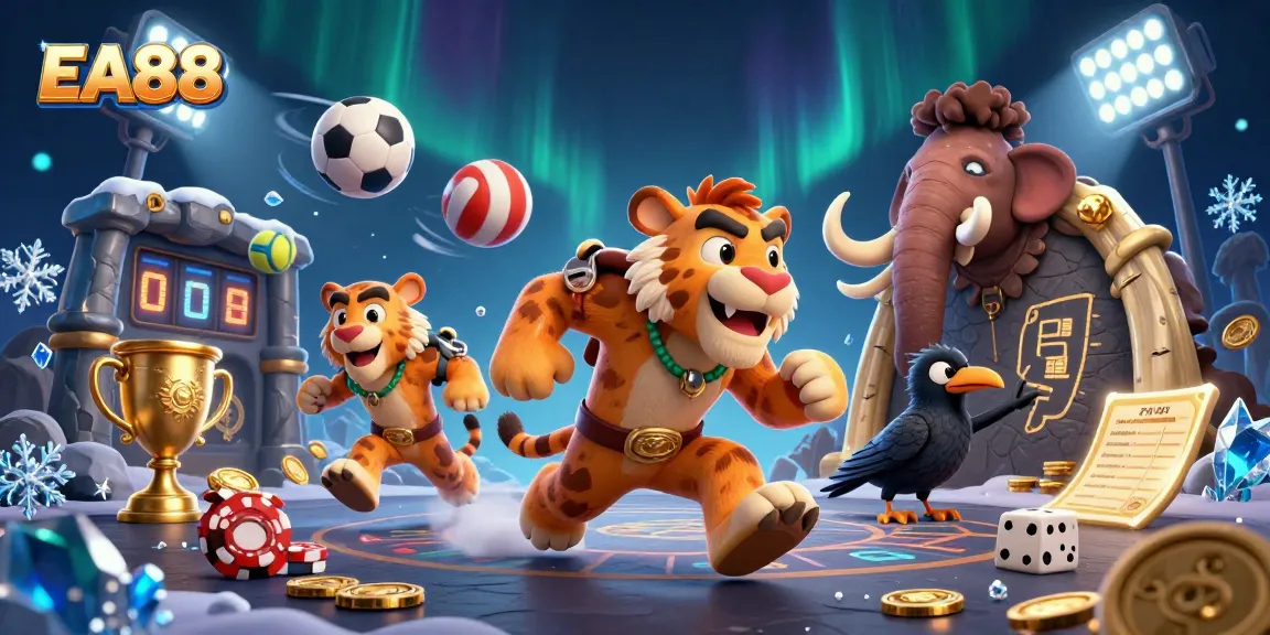 EA88 offers thrilling prehistoric casino adventures with dynamic sports elements and vibrant visuals.