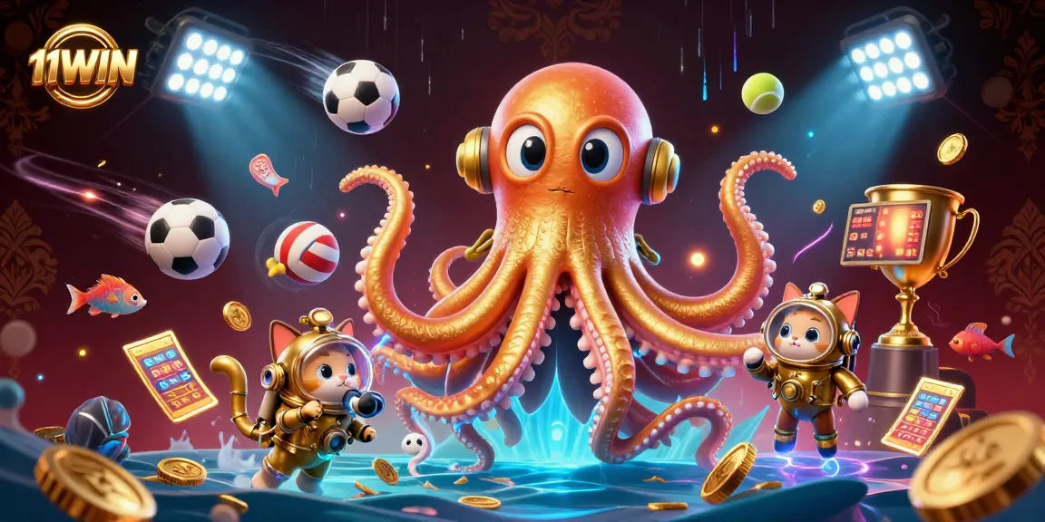 Experience thrilling gameplay with 11WIN's colossal kraken and dynamic sports betting elements.