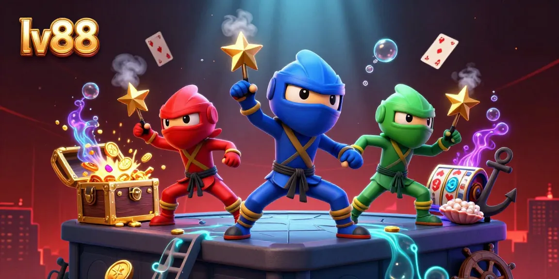 Experience the excitement of lv88 with engaging casino gameplay featuring vibrant chameleons and slot elements.