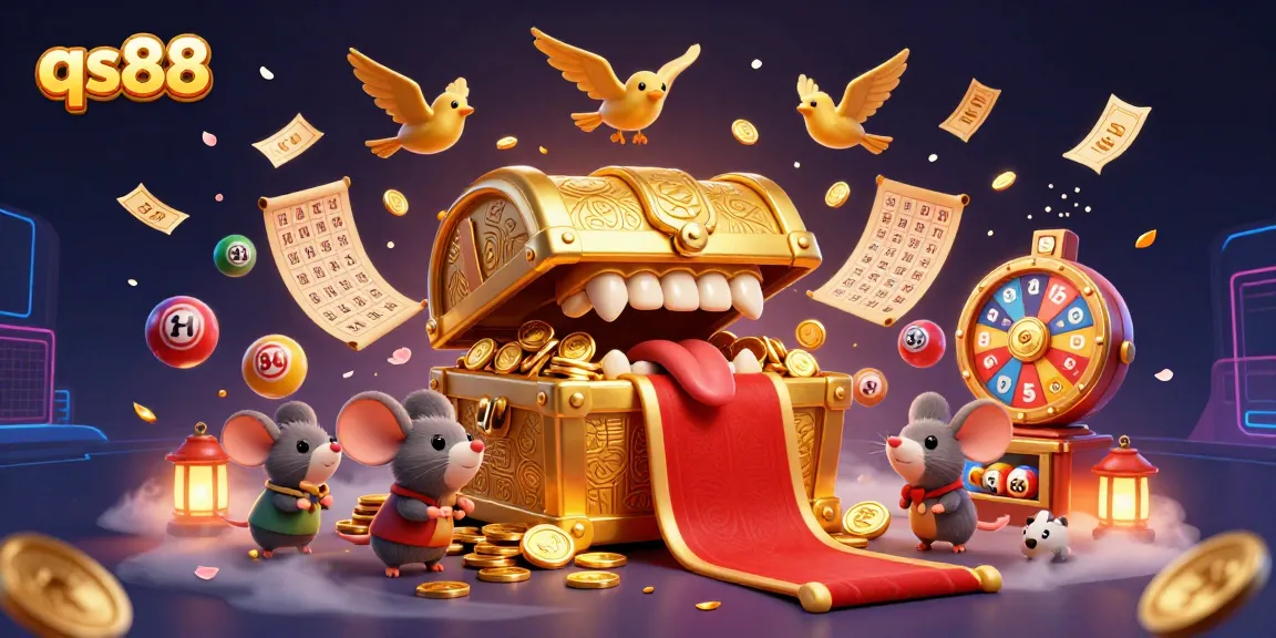 Experience the thrill of qs88 as illustrated in this dynamic casino scene full of excitement.