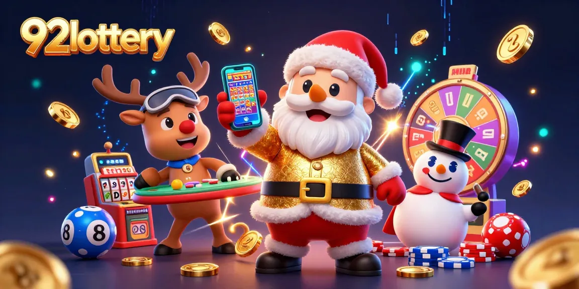 Engage with 92lottery's exciting digital lottery experience featuring animated characters and vibrant game elements.